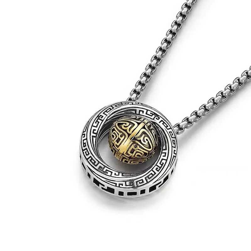 Luck Muse Mobius Copper Wealth Necklace with Lucky Bead - Image 4