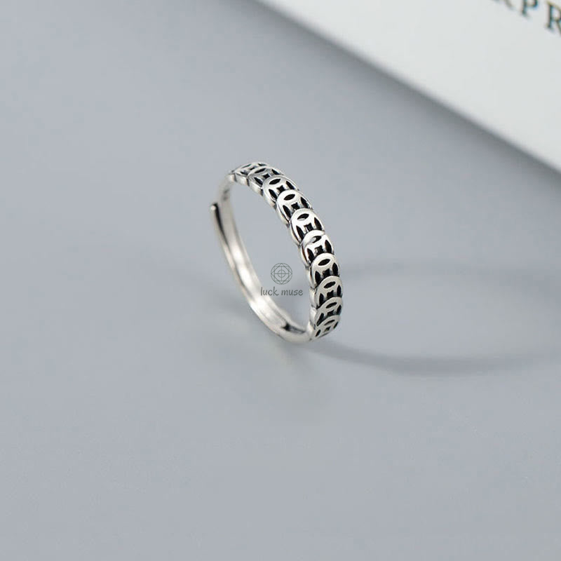 Vintage Copper Coin Luck Ring - Image 11