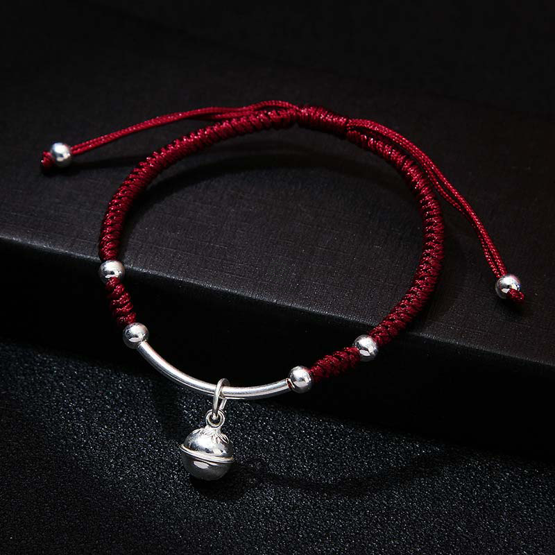 Feng Shui Red String Bell Bracelet with Luck Muse - Image 4