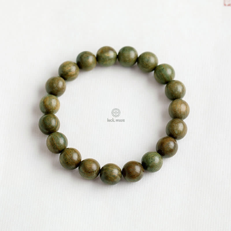 Tibetan Green Sandalwood Healing Bracelet by Luck Muse Shop - Image 11