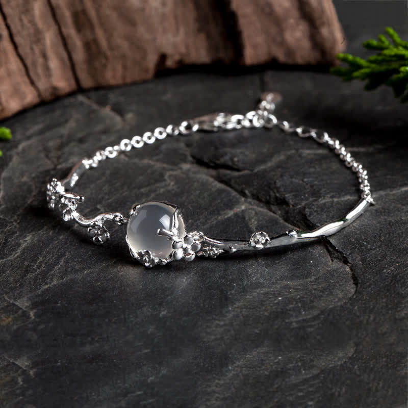 Plum Blossom Chalcedony Bracelet - Image 9