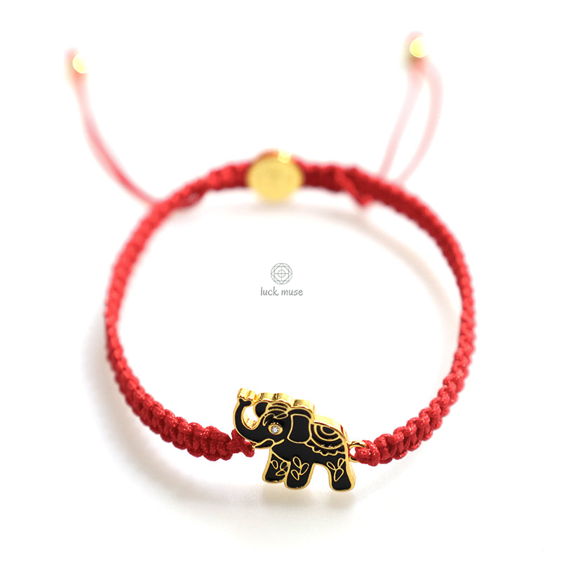 Tibetan Red String Elephant Bracelet with Handmade Wisdom for a Bright Future - Image 8