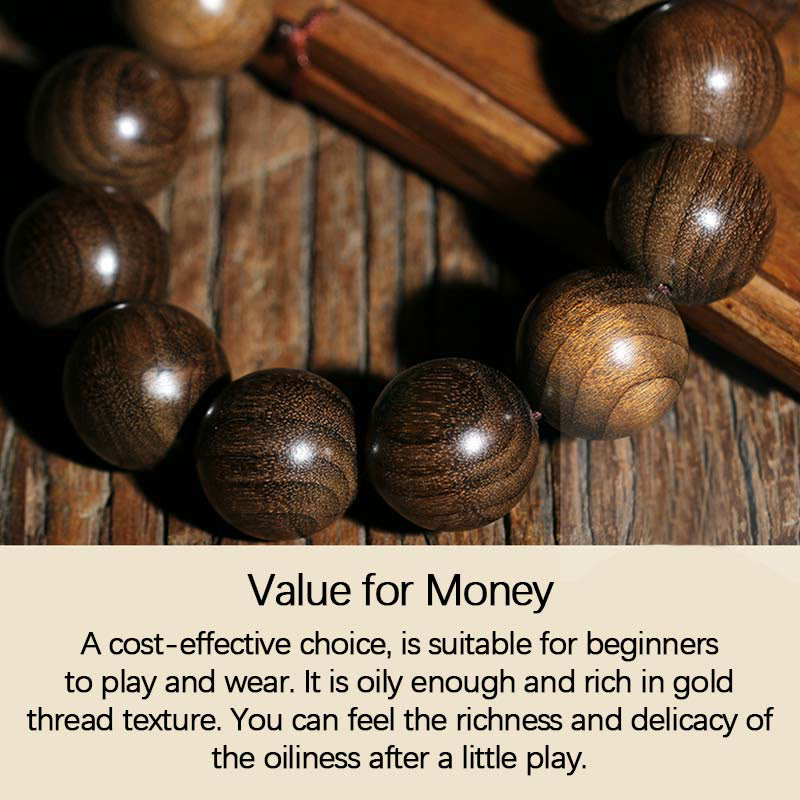 Rare Phoebe Zhennan Wood Blessing Bracelet - Image 15