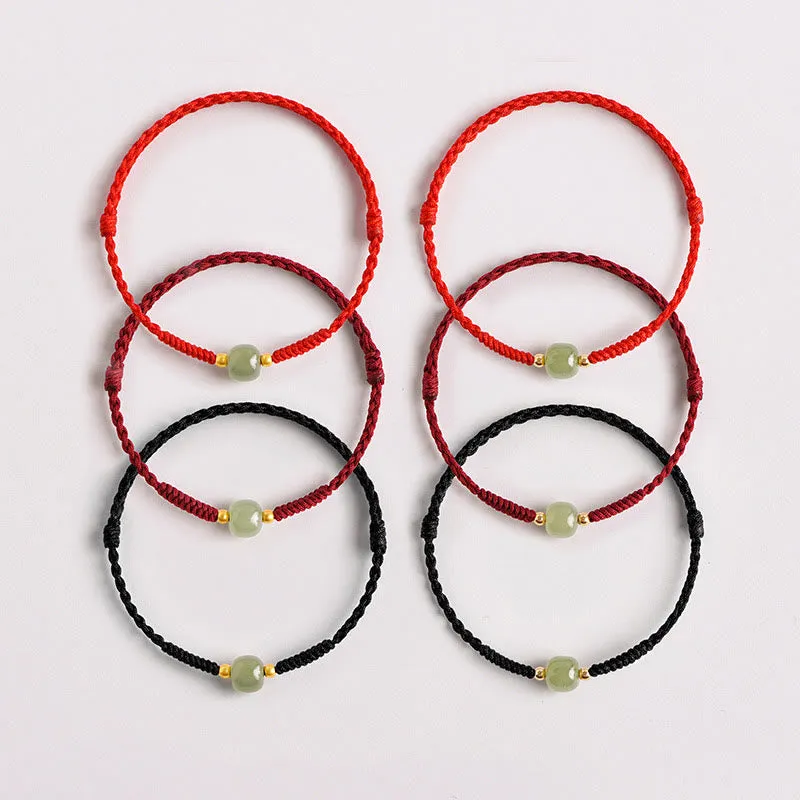 Braided Jade Lucky Bead Bracelet for Prosperity by Luck Muse Shop - Image 10