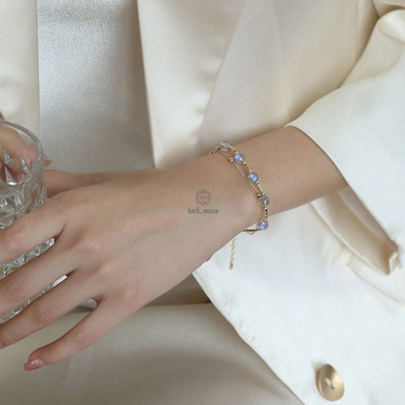 Moonstone Charming Chain Bracelet - Luck Muse Shop - Image 12