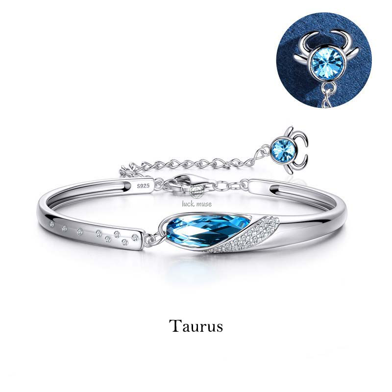 Luck Muse 925 Sterling Silver Zodiac Charm Bracelet - Image 13