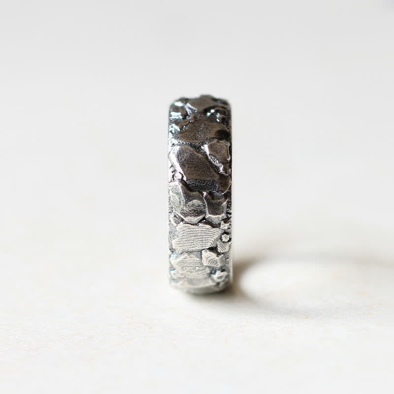 Luck Muse Rock Pattern Copper Ring for Luck and Blessings - Image 7