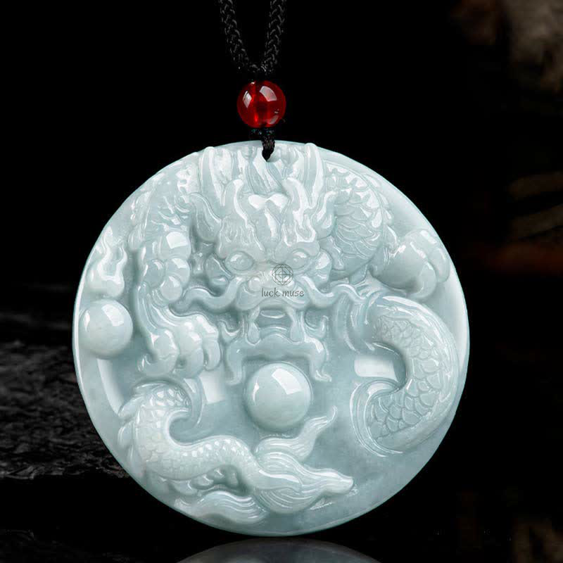 Chinese Zodiac Dragon Jade Success Amulet String Necklace - Limited Time Offer - Image 6
