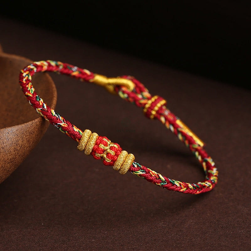 King Kong Knot Luck Bracelet - Handmade Colorful Rope with Luck Muse - Image 7