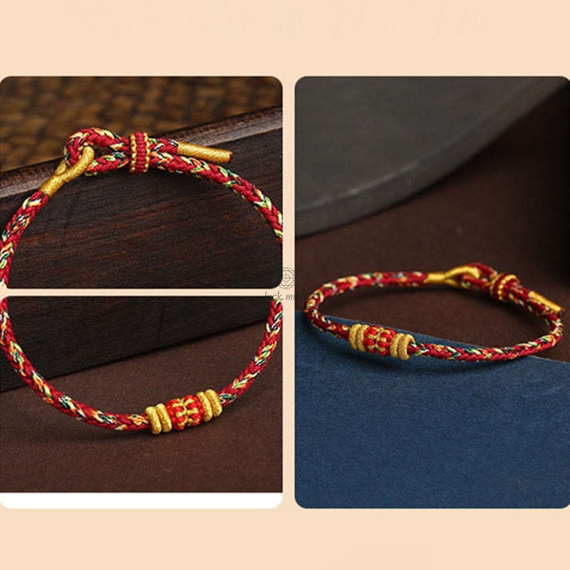 King Kong Knot Luck Bracelet - Handmade Colorful Rope with Luck Muse - Image 9