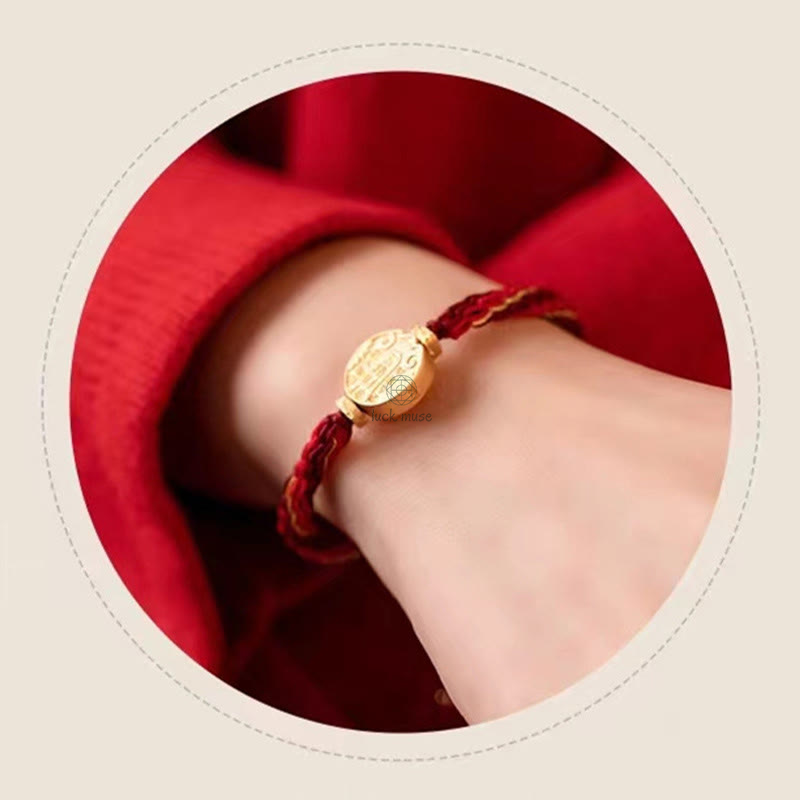 Luck Muse Five Directions Wealth Gods Handmade Reincarnation Knot Protection String Braided Bracelet - Image 14