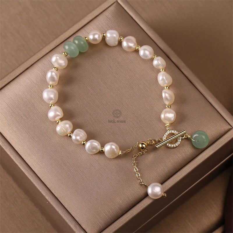 Natural Green Strawberry Quartz Luck Muse Healing Bracelet - Image 4