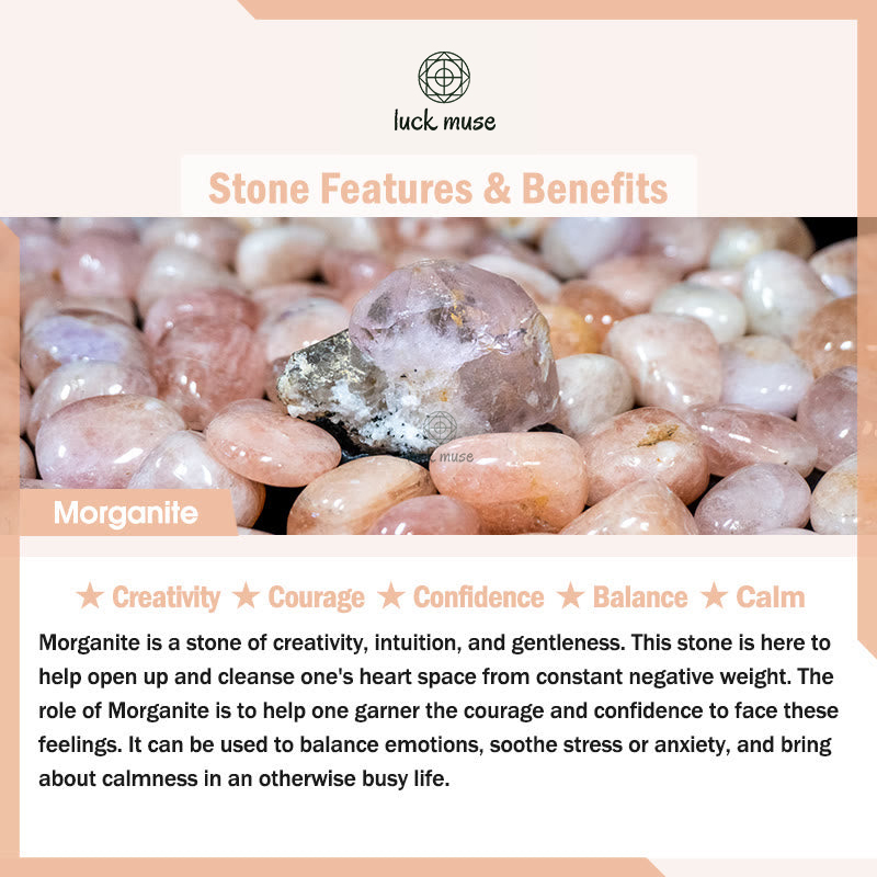 Luck Muse Morganite Peace and Confidence Bracelet with Jade Buckle - Image 6