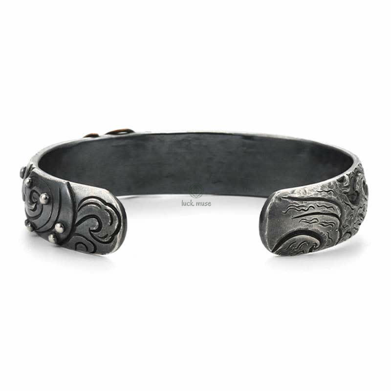 Koi Fish Luck Wealth Success Bracelet - 999 Sterling Silver & 990 Gold - Image 11