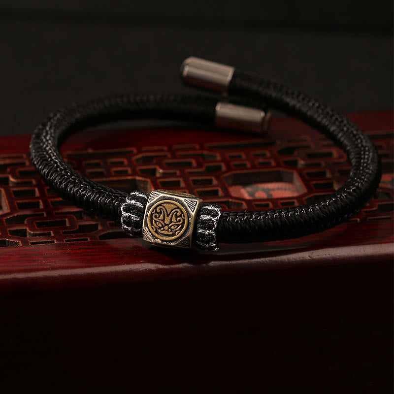 Luck Muse 925 Sterling Silver Knot Bracelet with Faith and Strength - Image 11