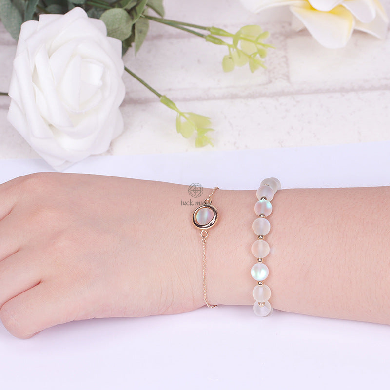 Sun Stone and Strawberry Quartz Crystal Bracelet for Positivity - Image 45