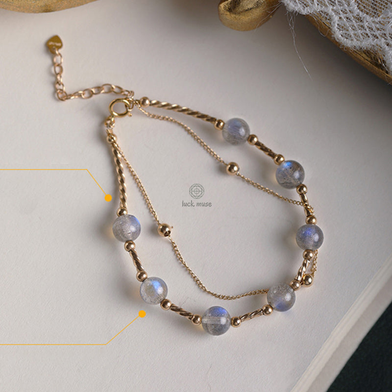 Moonstone Charming Chain Bracelet - Luck Muse Shop - Image 14