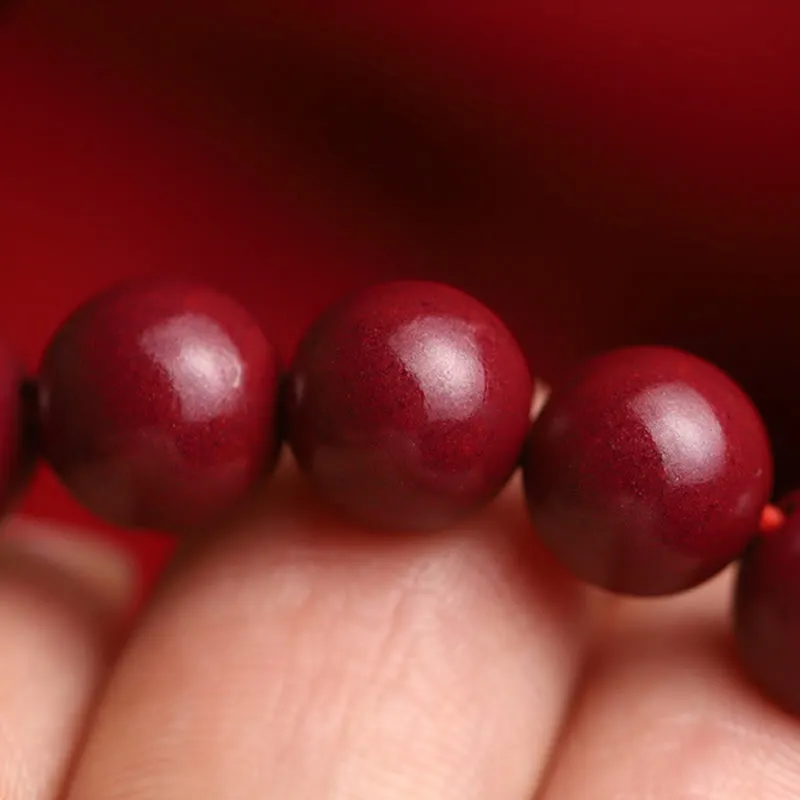 Lucky Koi Fish Blessing Bracelet with Natural Cinnabar and Hetian Jade Beads by Luck Muse Shop - Image 5