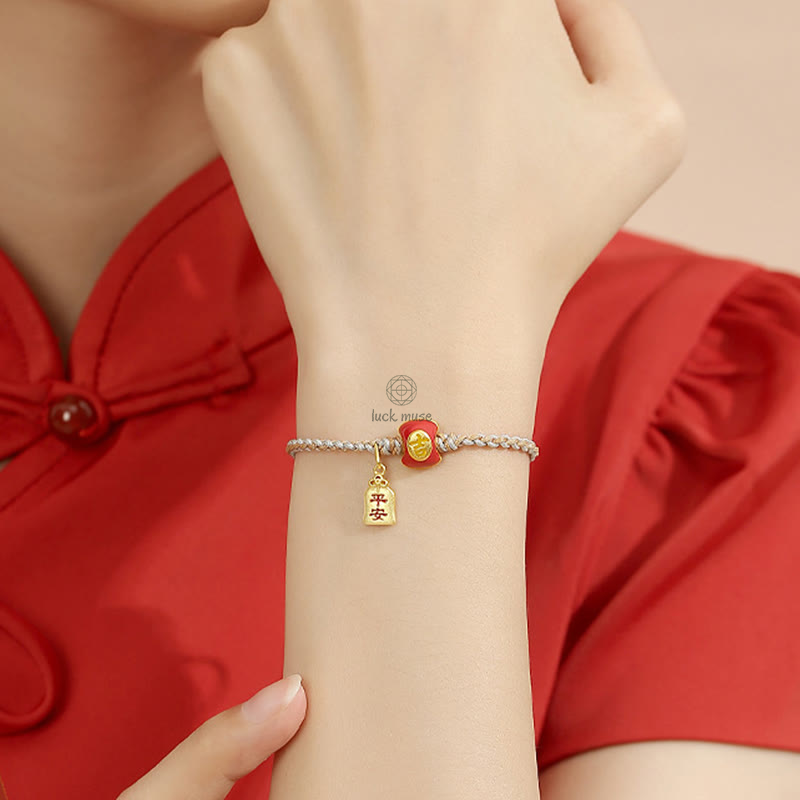 Blessed Chinese Character Sterling Silver Luck Muse Bracelet - Image 9