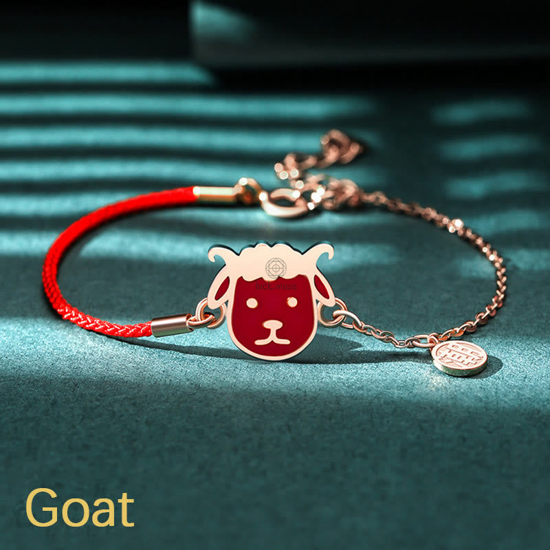Luck Muse 925 Sterling Silver Color-Changing Chinese Zodiac Lucky Protection Red String Bracelet - Image 22