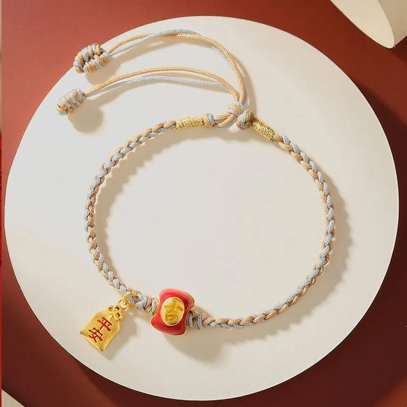 Blessed Chinese Character Sterling Silver Luck Muse Bracelet - Image 5