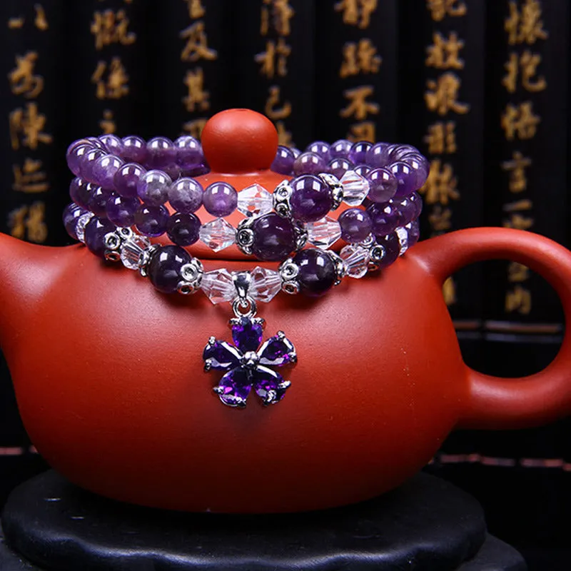 Tibetan Amethyst Blessing Bracelet by Luck Muse Shop - Image 4