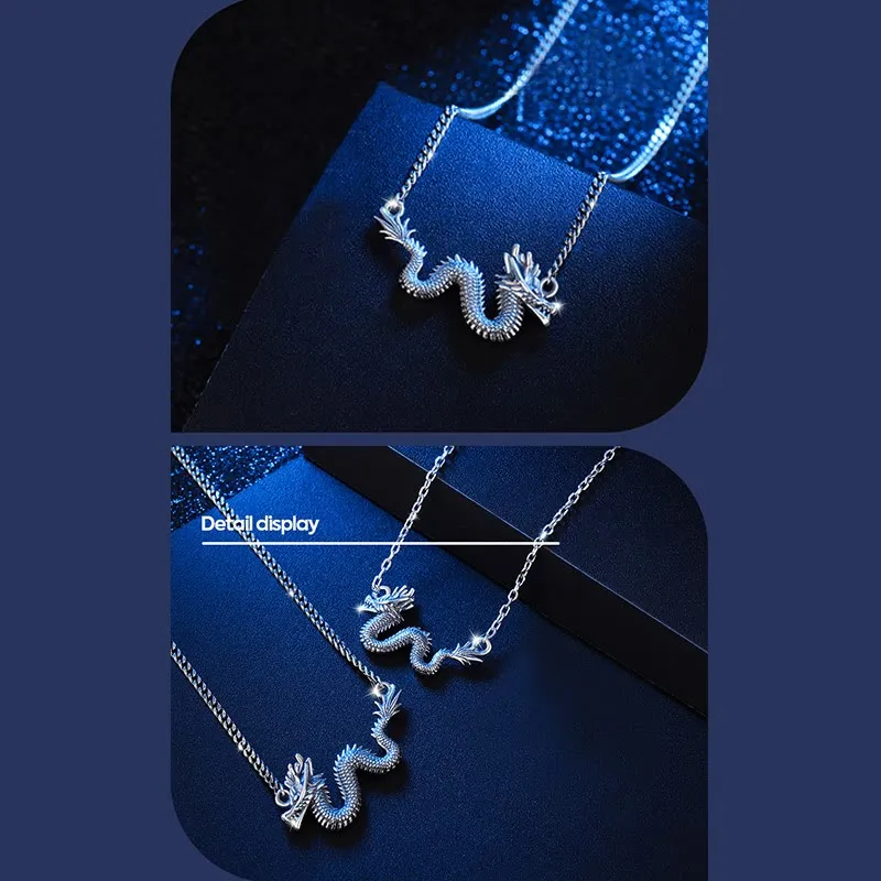 Luck Muse 925 Sterling Silver Year Of The Dragon Protective Dragon Chain Necklace Pendant - Image 7