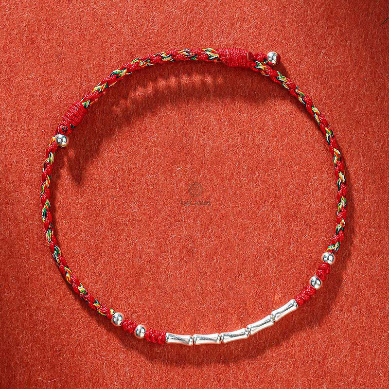 Tibetan Handmade Multicolored Bamboo Braided Bracelet with Luck Muse Protection - Image 7