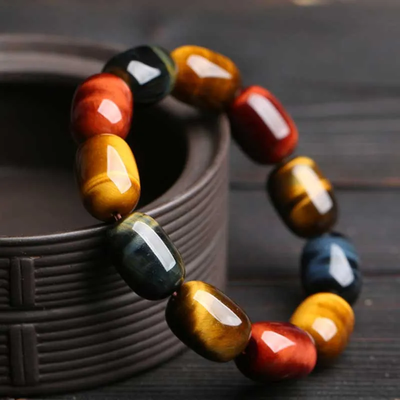 Natural Tiger Eye Healing Protection Bracelet - Luck Muse Shop - Image 2
