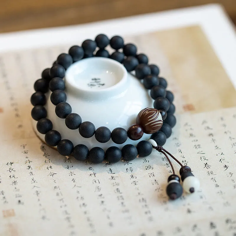 Tibetan Double Layer Bodhi Lotus Healing Bracelet from Luck Muse Shop