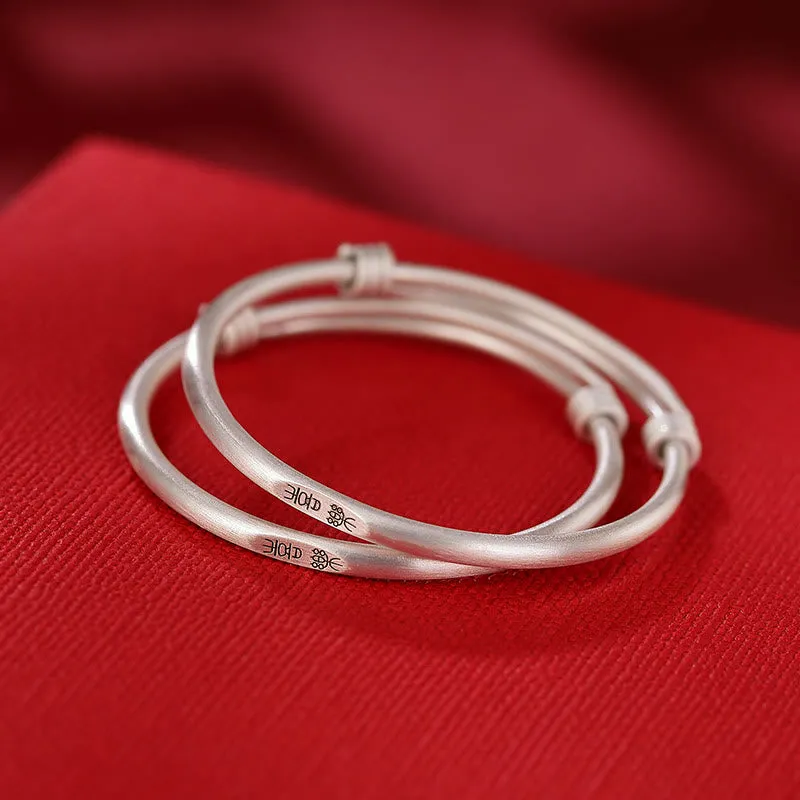 Luck Muse 999 Sterling Silver Kids Child Bracelet for Peace, Joy, and Protection - Image 8