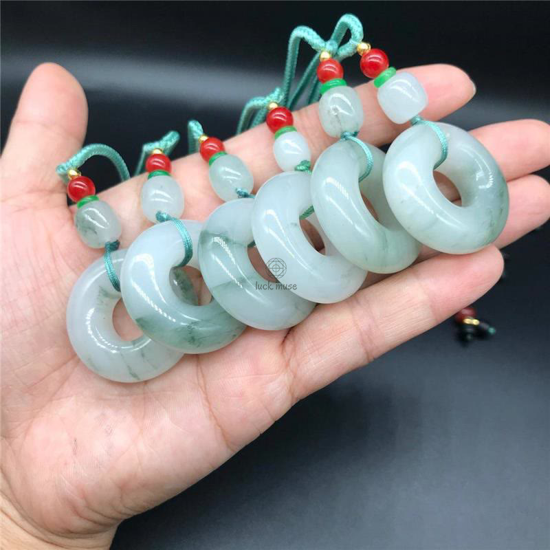 Natural Jade Luck Muse Prosperity Necklace Pendant - Image 9