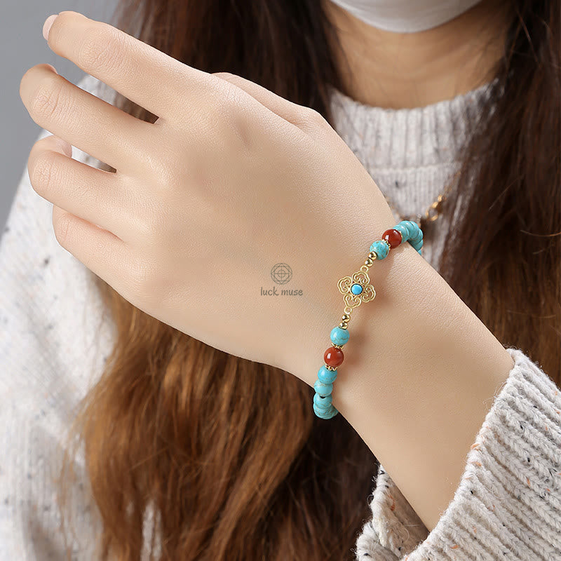 Buddha Turquoise Bead Balance Bracelet for Protection - Image 8