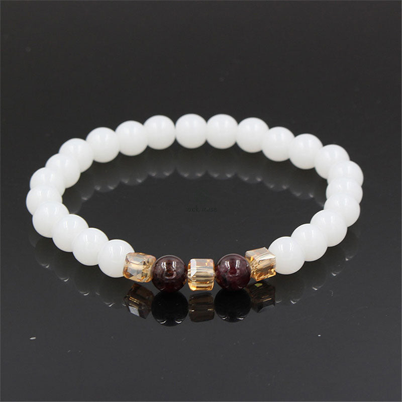 White Jade Luck Muse Protection Bracelet - Image 6