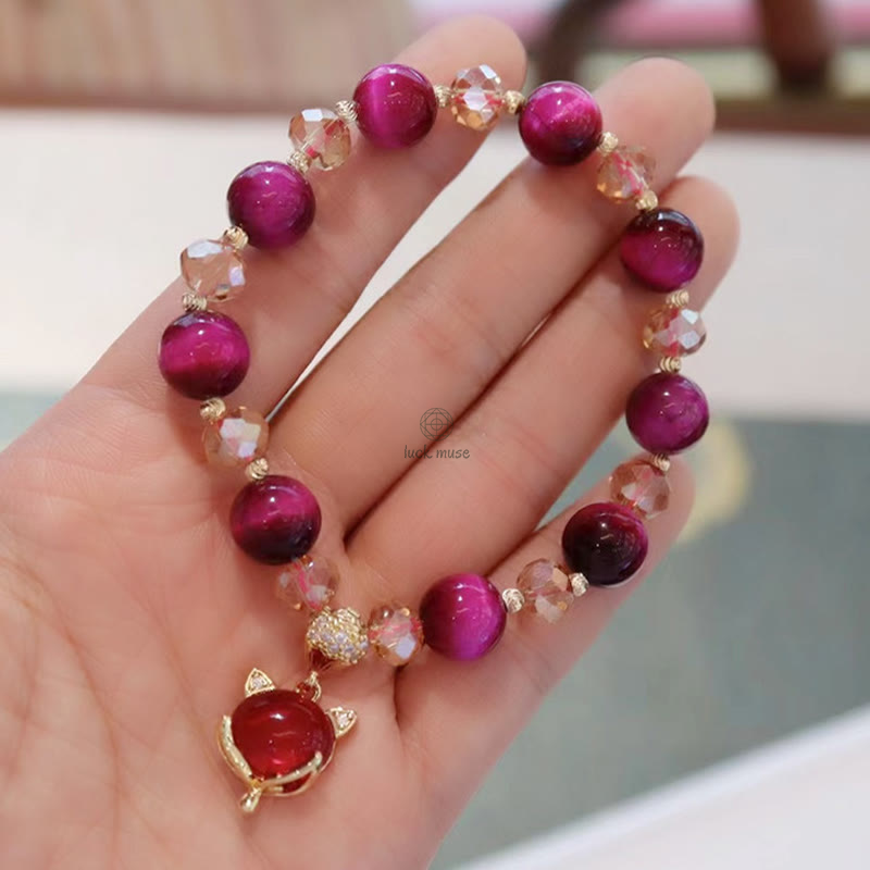 Red Tiger Eye Luck Muse Bracelet for Protection and Self-Confidence - Image 7