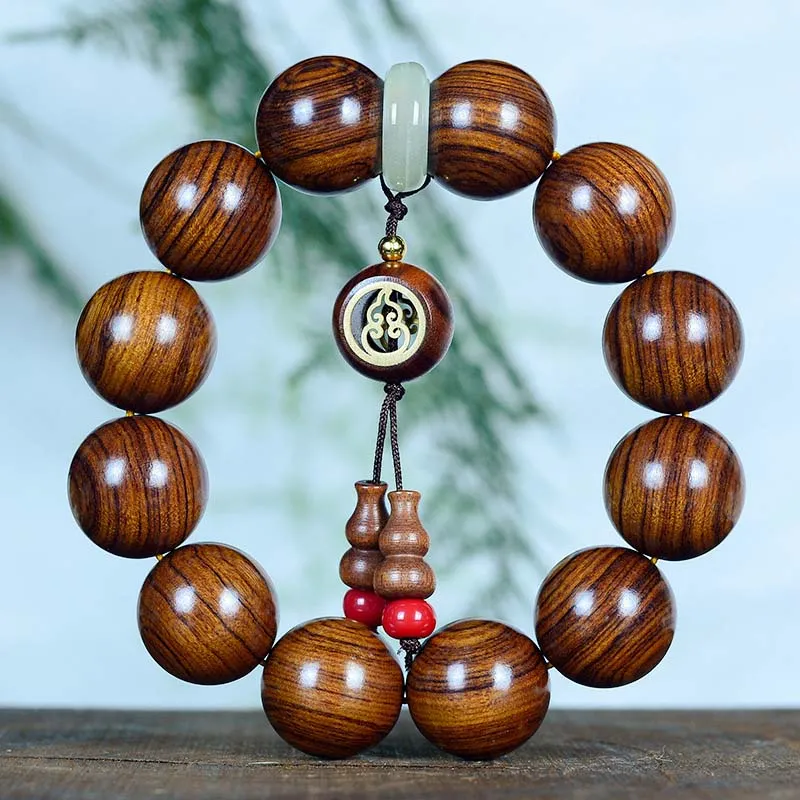 Luck Muse Rosewood Serenity Gourd Charm Bracelet