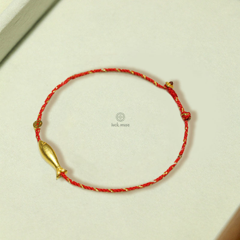 Braided Koi Fish Luck Wealth Bracelet with 14K Gold Plating by Luck Muse Shop - Image 4