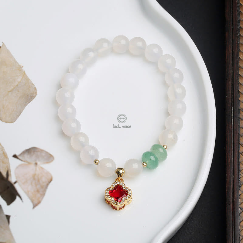 Luck Muse Natural Agate Money Bag Bracelet - Image 9