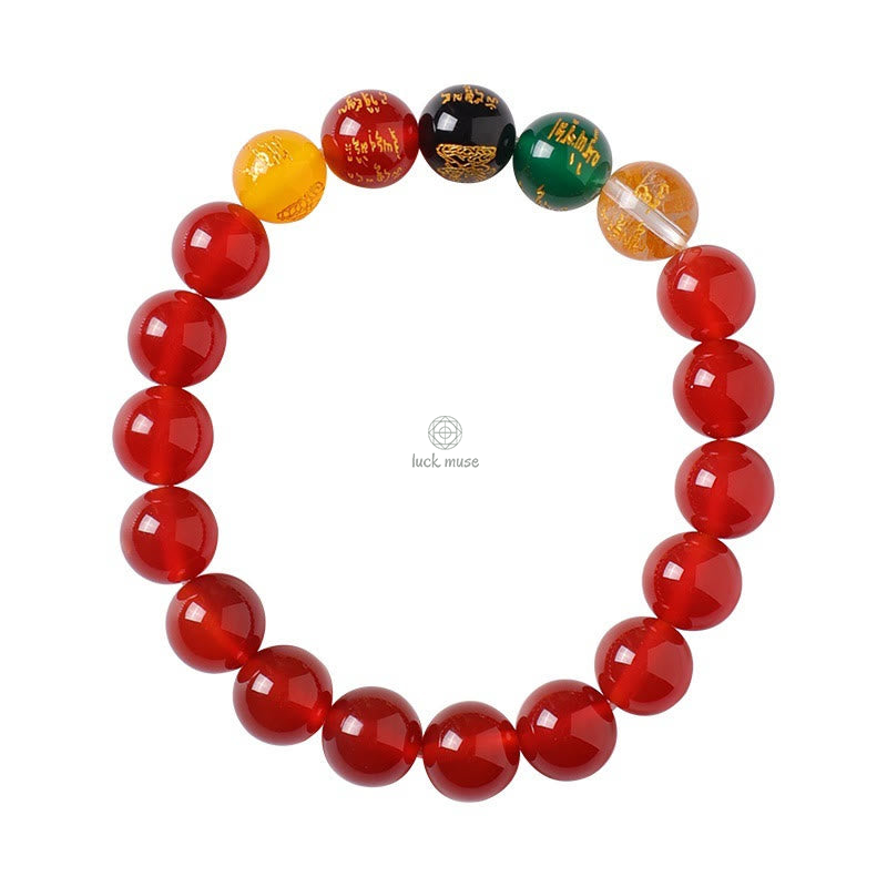 Luck Muse Five Elements Wealth Agate Crystal Bracelet - Image 7