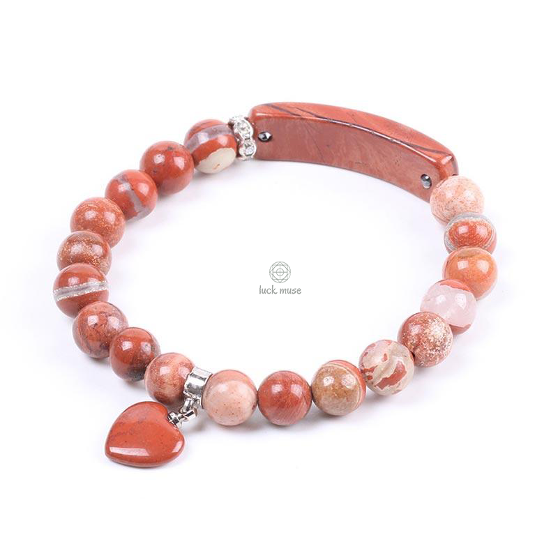 Natural Quartz Love Heart Healing Beads Bracelet - Luck Muse Shop - Image 30
