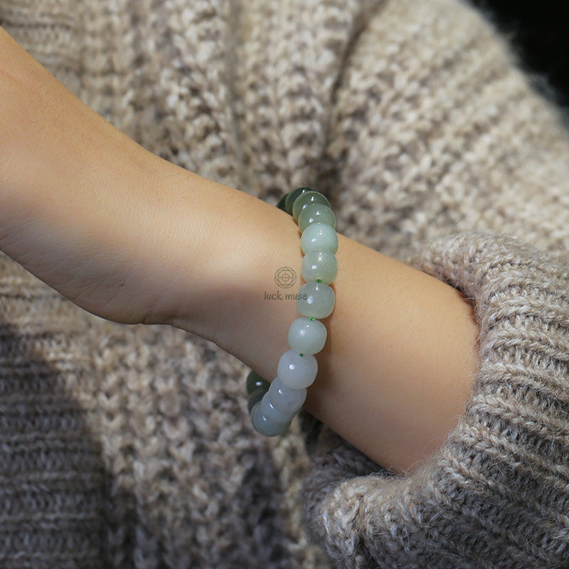 Luck Muse Gradient Jade Blessing Bracelet - Image 4