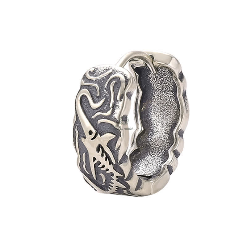 Fish Bone Pattern Wealth Earrings by Luck Muse Shop - Image 9
