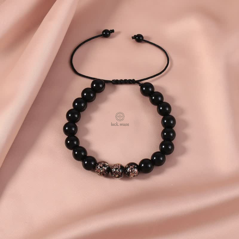 Black Obsidian Glowstone Strength Bracelet - Image 6