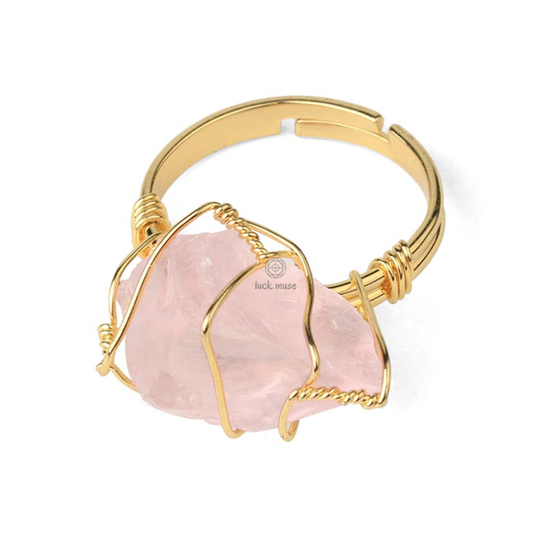 Luck Muse Shop Amethyst Gemstone Adjustable Ring - Image 12