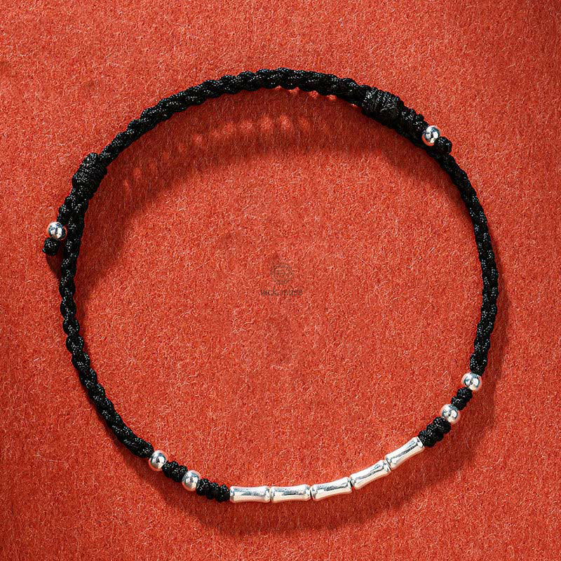 Tibetan Handmade Multicolored Bamboo Braided Bracelet with Luck Muse Protection - Image 14