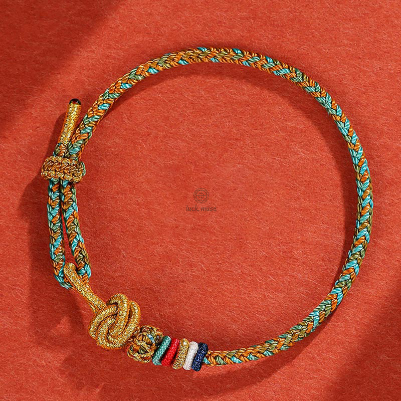 Dunhuang Colorful Rope Luck Muse Protection Bracelet - Image 13