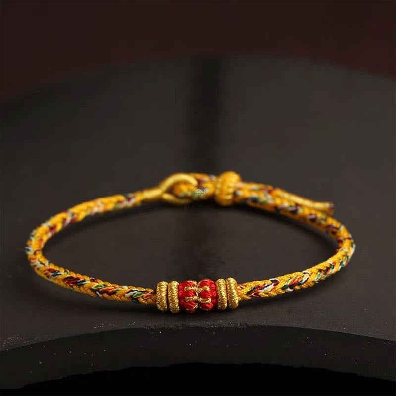 King Kong Knot Luck Bracelet - Handmade Colorful Rope with Luck Muse - Image 17