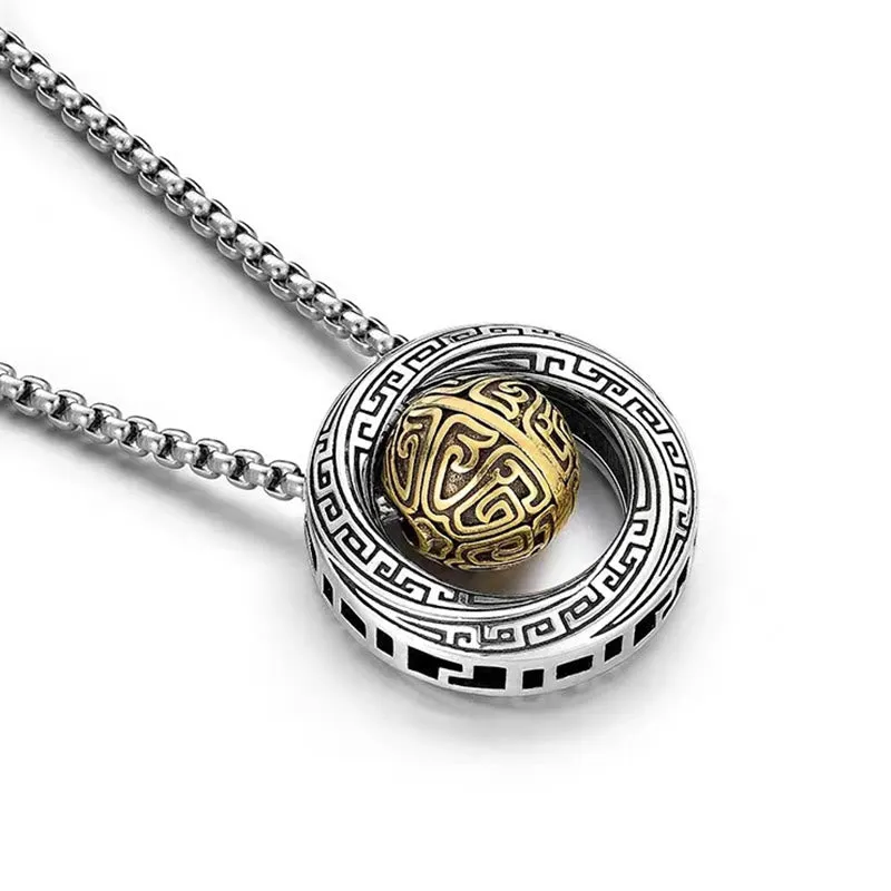 Luck Muse Mobius Copper Wealth Necklace with Lucky Bead - Image 3