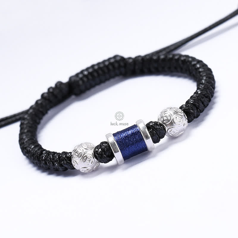 Copper Coin Bead Balance Braided Bracelet - Image 7