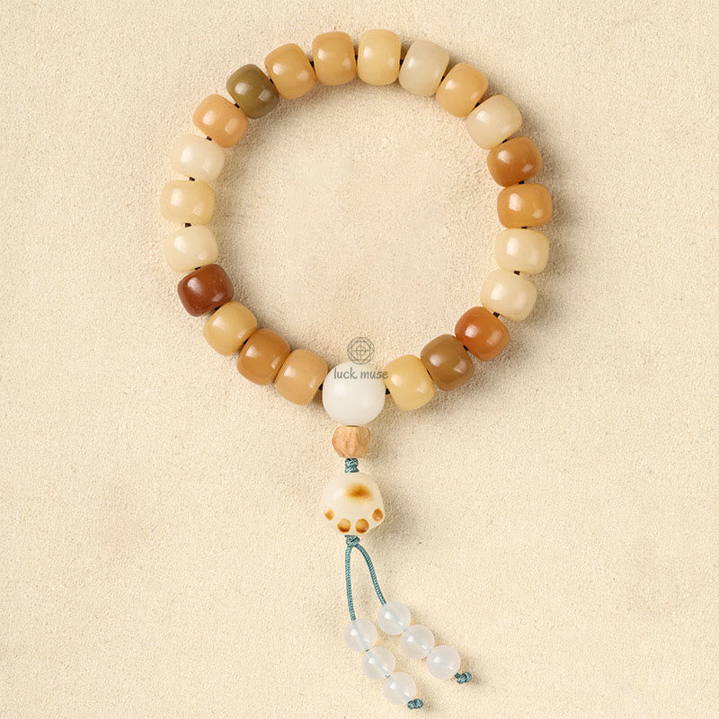 Bodhi Seed Om Mani Padme Hum Wisdom Bracelet with Buddhist Citipati Design - Image 18